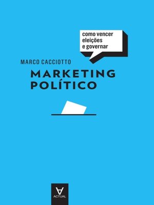 cover image of Marketing Político--Como Vencer Eleições e Governar